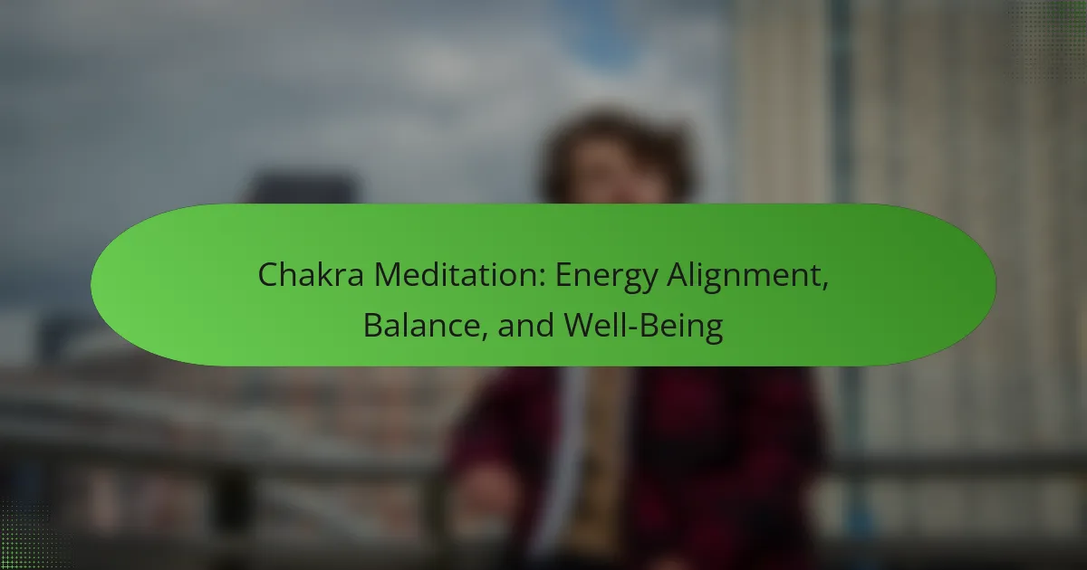 Chakra Meditation: Energy Alignment, Balance, and Well-Being