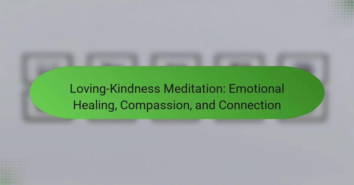 Loving-Kindness Meditation: Emotional Healing, Compassion, and Connection