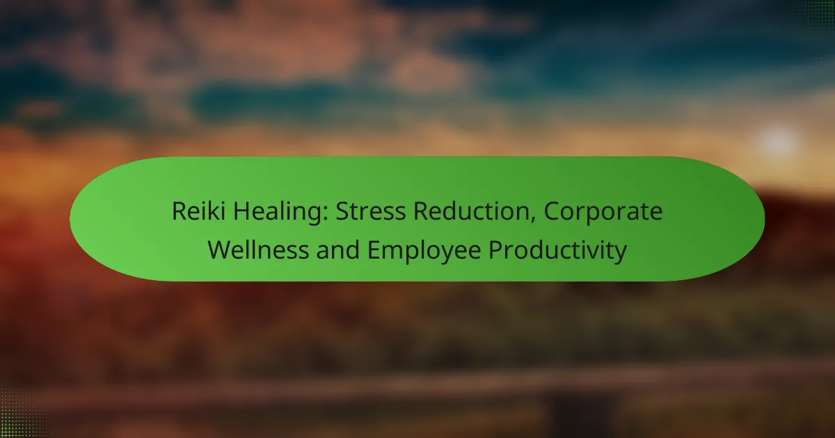 Reiki Healing: Stress Reduction, Corporate Wellness and Employee Productivity