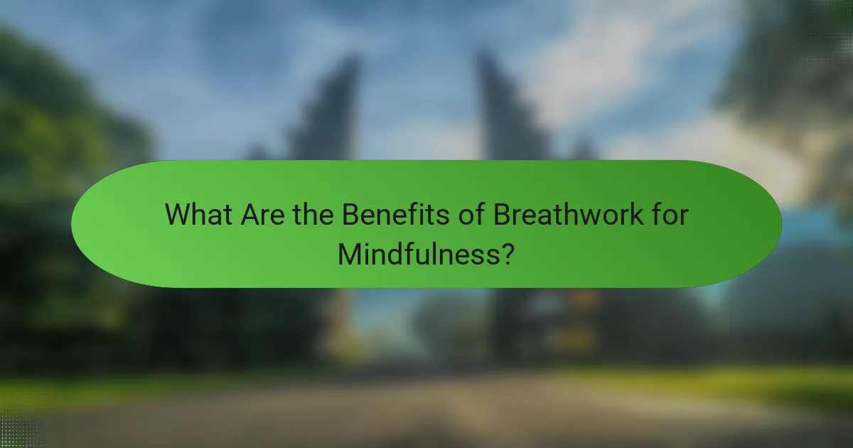 What Are the Benefits of Breathwork for Mindfulness?