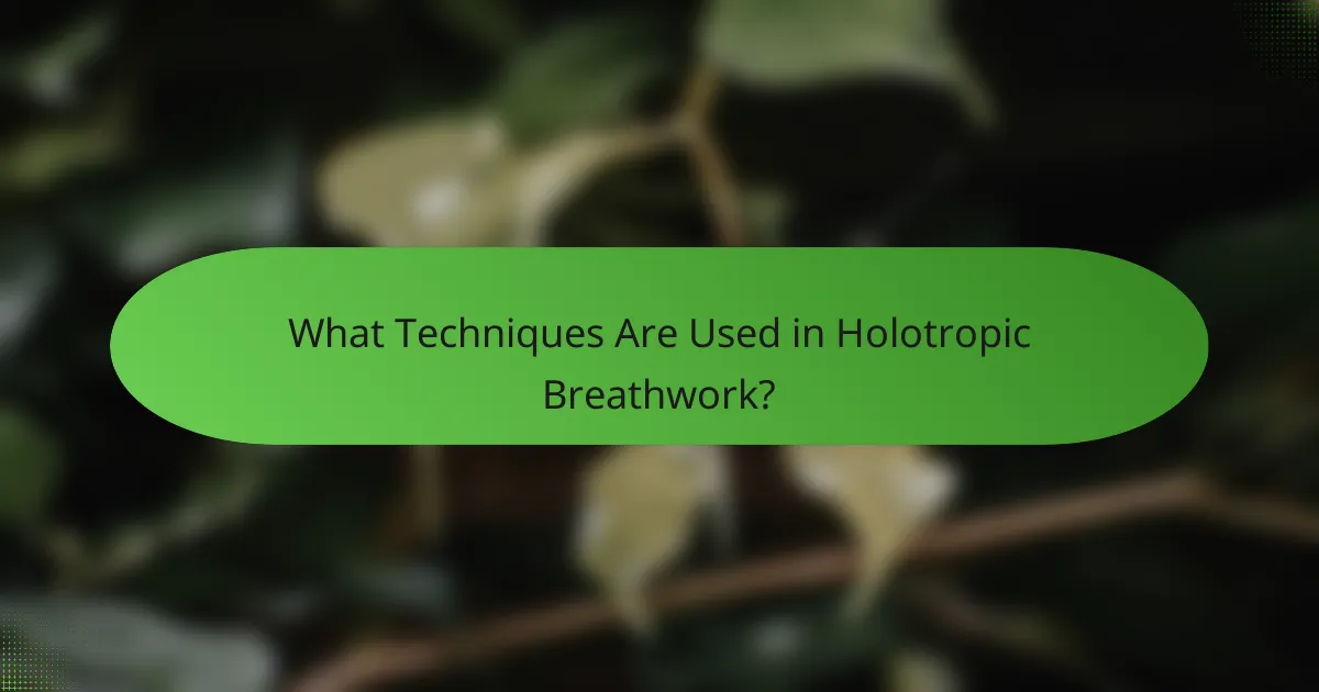 What Techniques Are Used in Holotropic Breathwork?